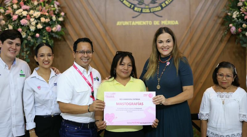 Cecilia Patrón suma esfuerzos para la prevención del cáncer de mama en comisarías de Mérida