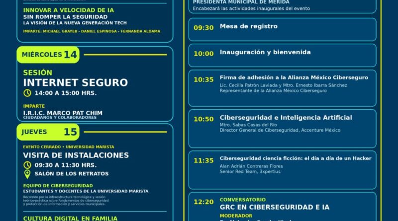 Mérida fortalece la cultura de ciberseguridad ciudadana
