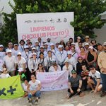 Frenan contaminación costera en Chicxulub Puerto con recolección de más de 300 kg de basura