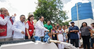 Cumple Renacimiento Maya con obras de agua potable y saneamiento en Tekax