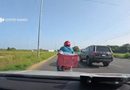 MOTOCICLISTA SALE PROYECTADO TRAS CHOCAR EN LA MÉRIDA-PROGRESO