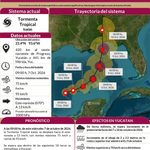 ISAÍAS SE ACERCA A YUCATÁN Y AUMENTARÁN LAS LLUVIAS